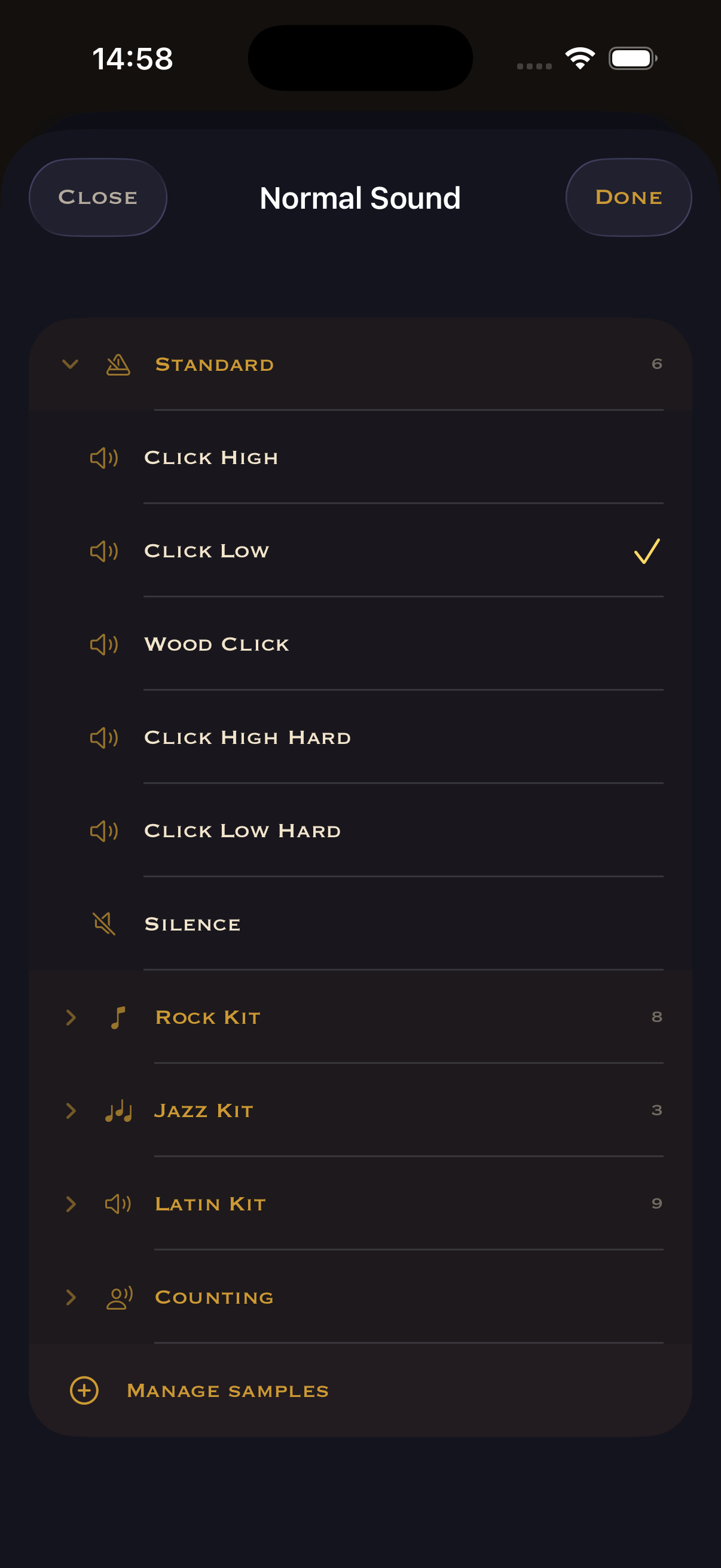 Browse the Sound Library